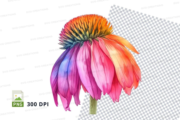 Red Flower Clipart Image 15