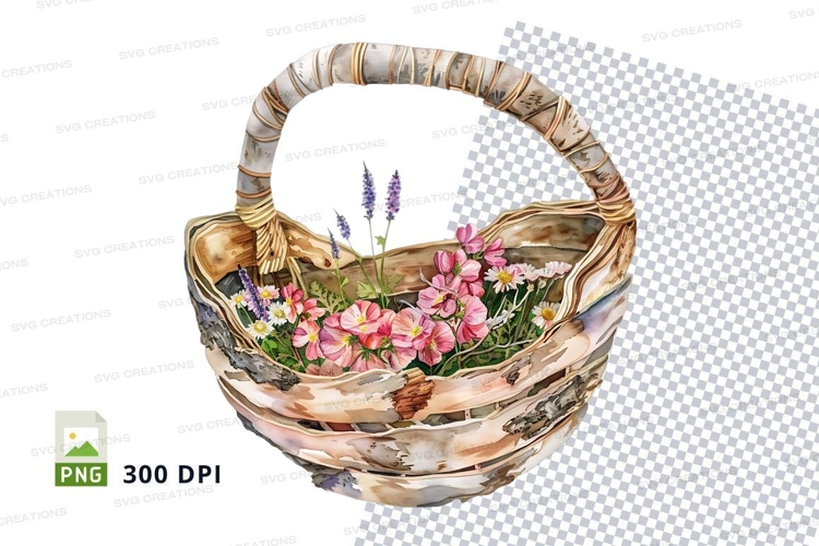 Red Flower Clipart Image 16