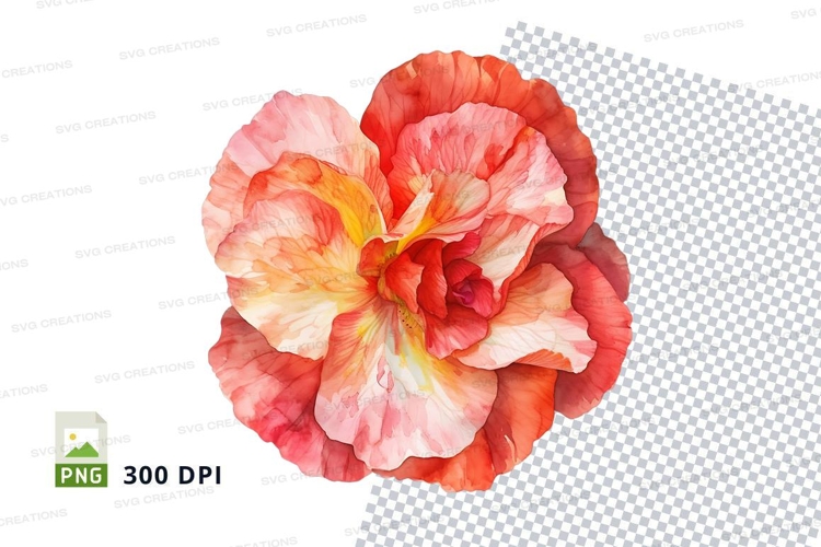 Red Flower Clipart Image 23