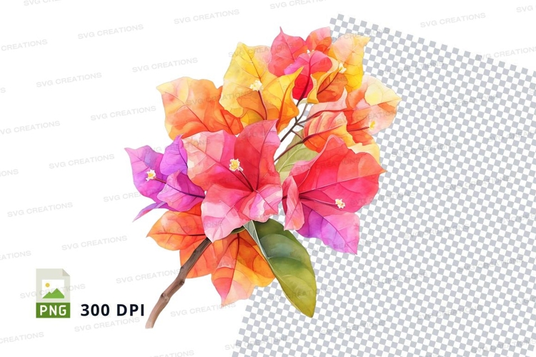 Purple Flowers Clipart Image 23