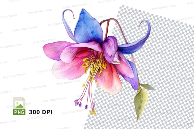 Colorful flower clipart png