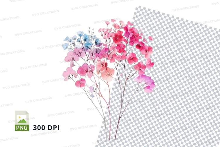 Colorful flower bouquet clipart png