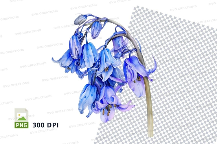 Purple Flower Clipart Image 8