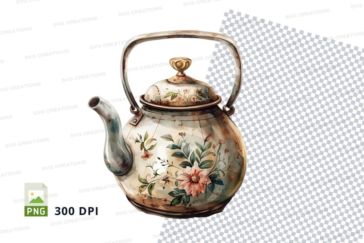 Teapot Clipart Image 12