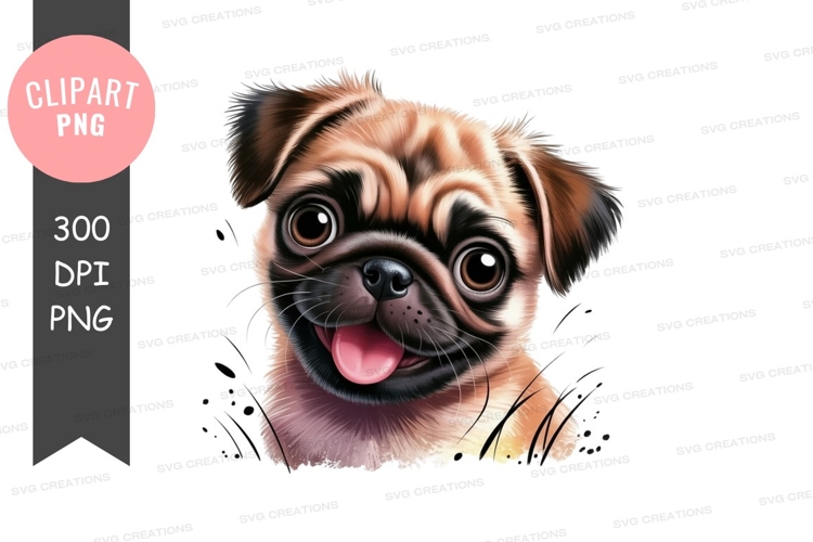 Pug Clipart Image 24