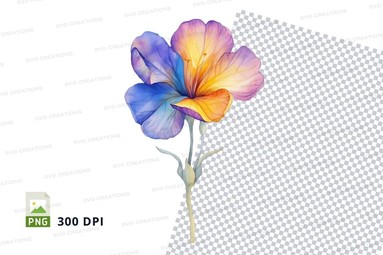 Purple Flower Clipart Image 4