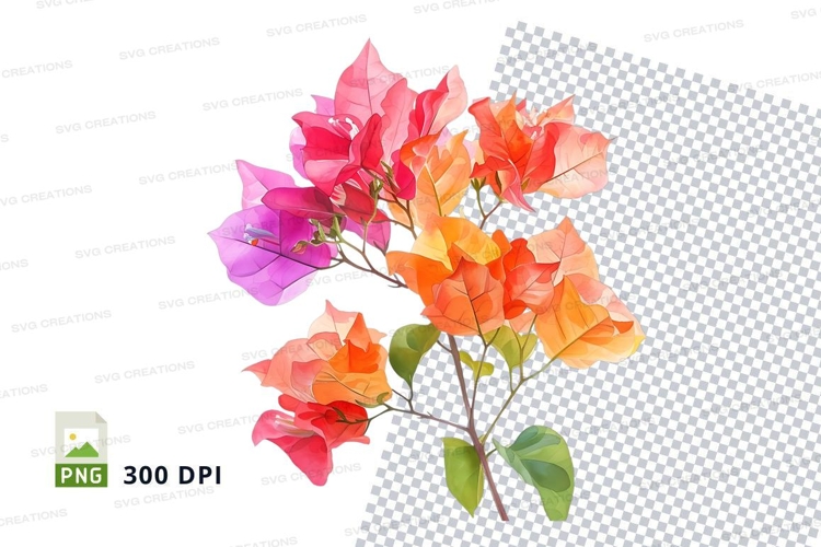 Purple Flowers Clipart Image 19