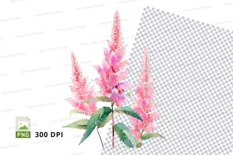Pink floral clipart png