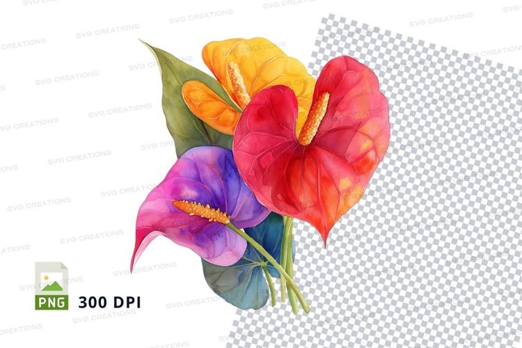 Tropical Flowers Clipart Image 12