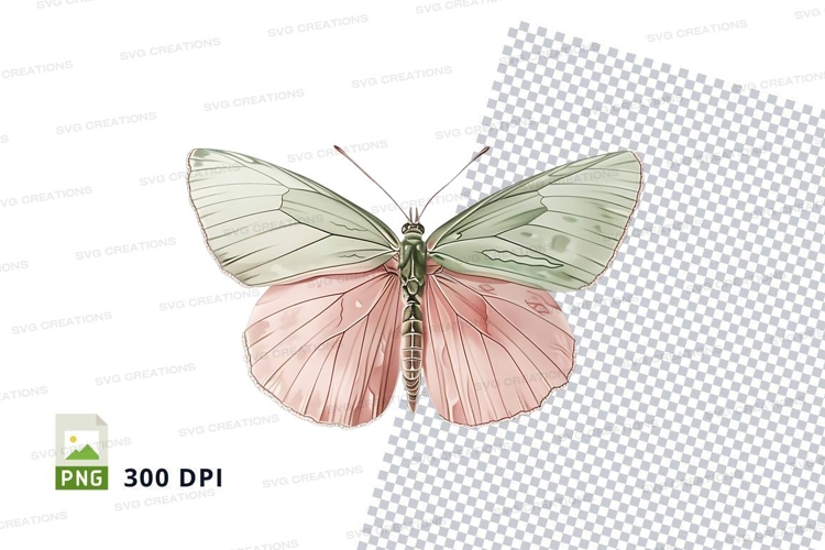 Pink Butterfly Clipart Image 2
