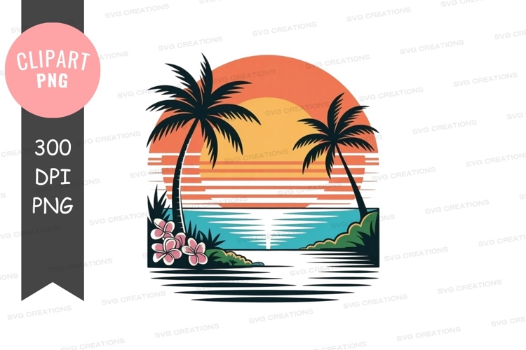 Palm Trees Clipart Image 9