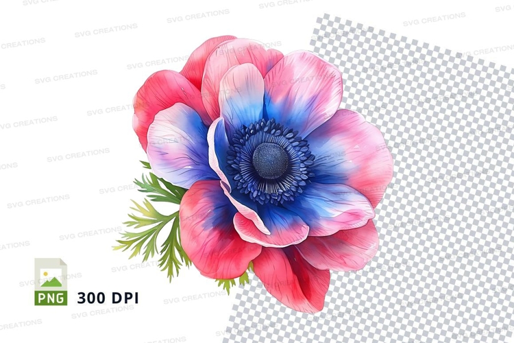 Blue Flower Clipart Image 13