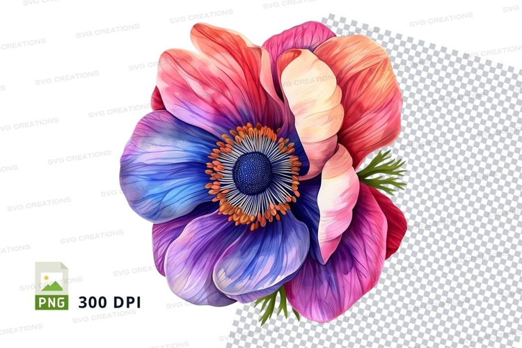 Blue Flower Clipart Image 12