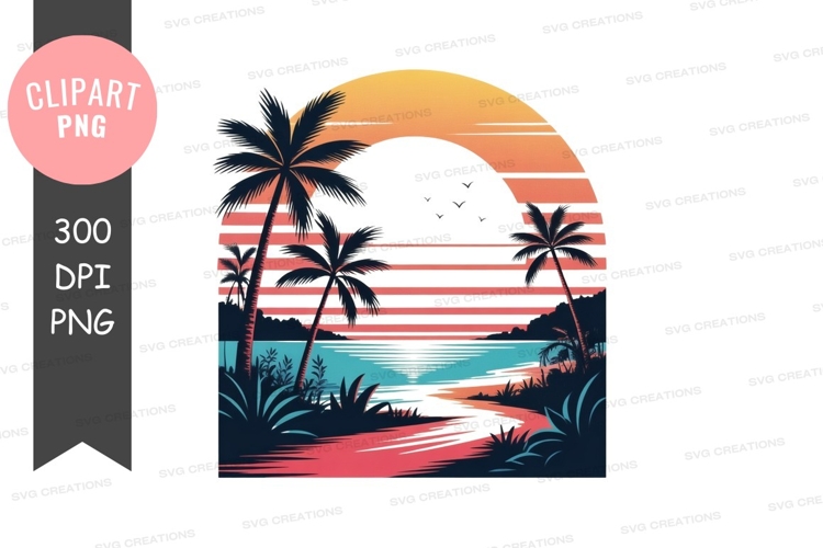Palm Trees Clipart Image 7