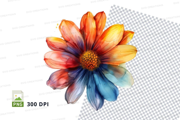 Blue Flower Clipart Image 9