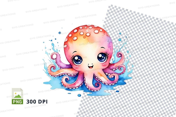 Octopus Cartoon Image 9