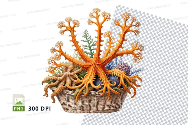 Underwater coral bouquet