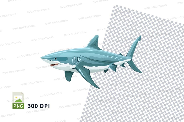 Cartoon shark clipart