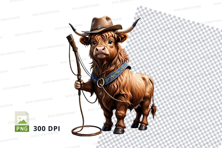 Cowboy highland cow