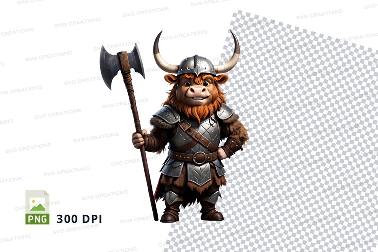 Viking bull warrior