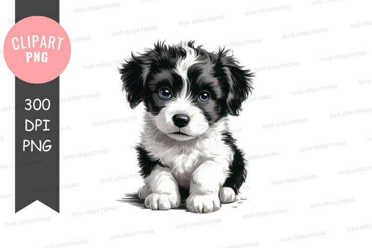 Dog Black And White Clipart Image 5
