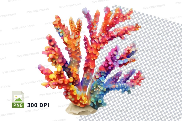 Colorful coral reef