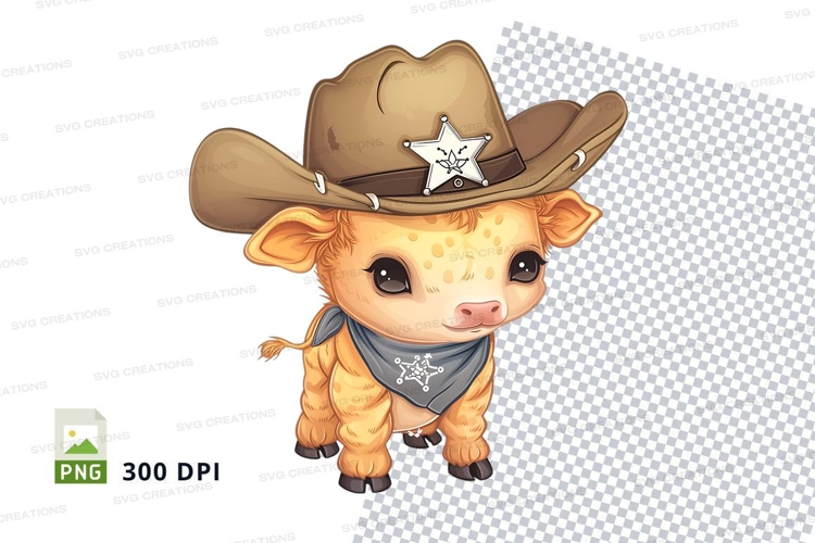 Cowboy calf clipart
