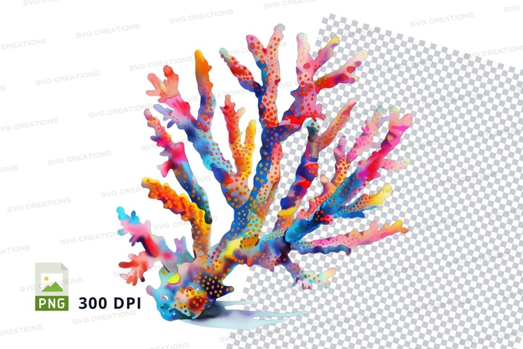 Colorful coral reef