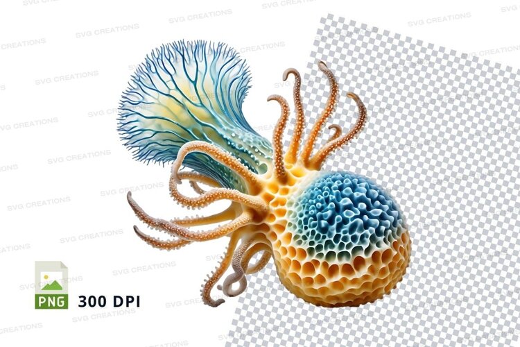 Abstract sea creature example image 1