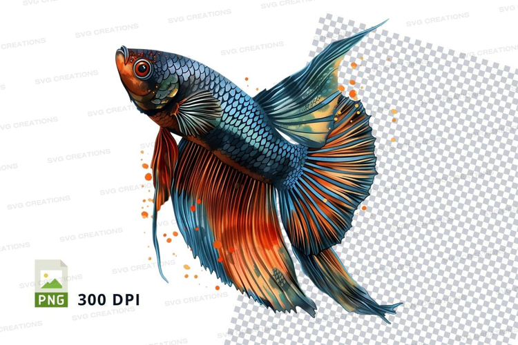 Vibrant betta fish