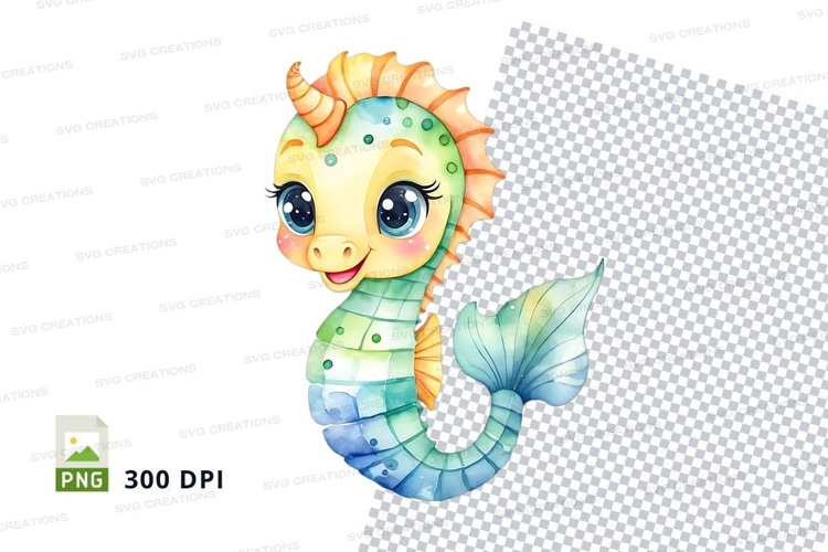 Seahorse Illustration Image 8