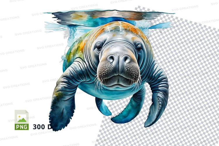 Underwater sea turtle