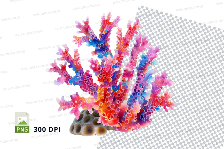 Colorful coral reef