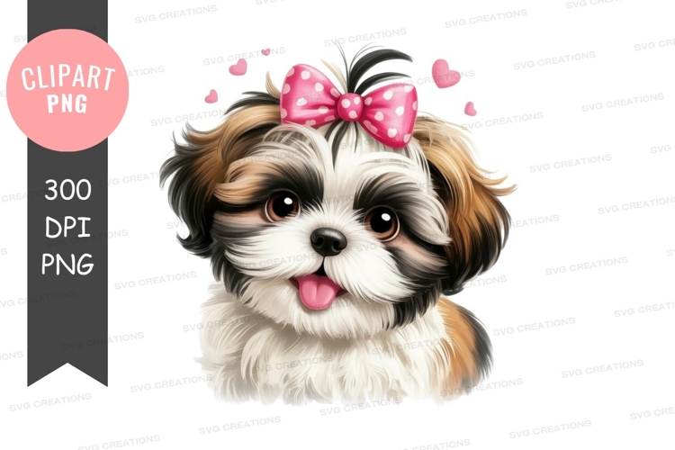 Shih Tzu Clipart Image 17