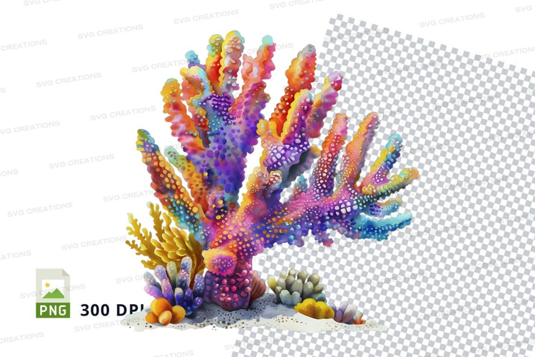 Colorful coral reef