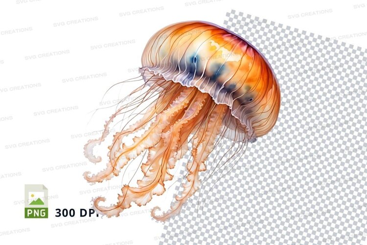 Vibrant jellyfish example image 1