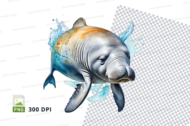 Leaping dolphin clipart