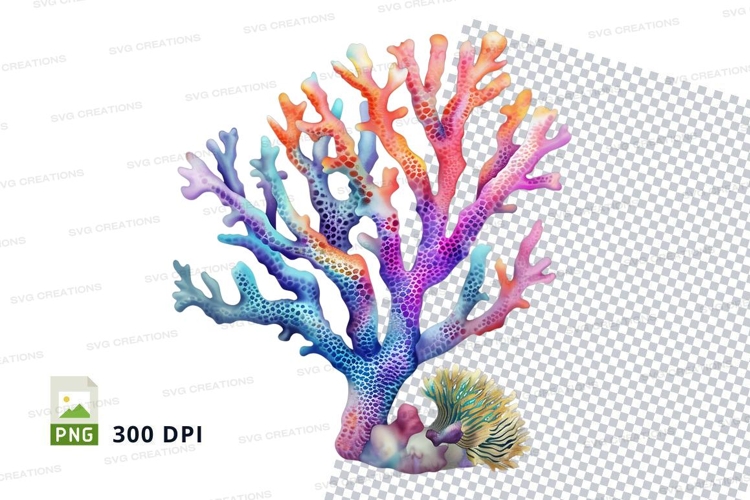 Colorful coral reef