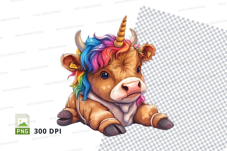 Cute Cartoon Cow Image 5