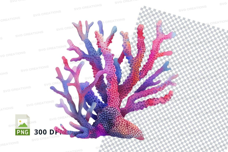 Colorful coral reef