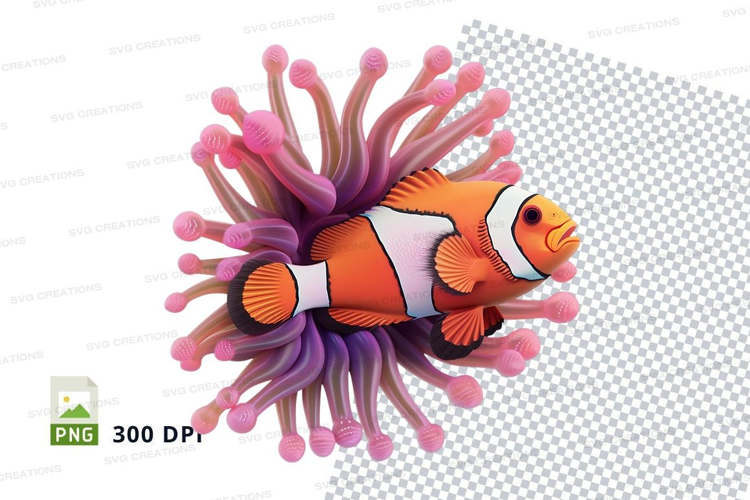 Clownfish with anemone