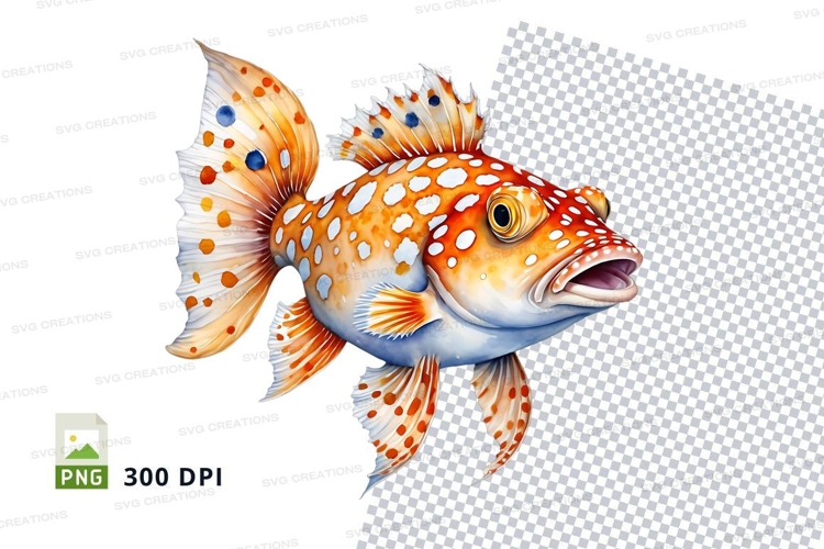Vibrant clownfish clipart