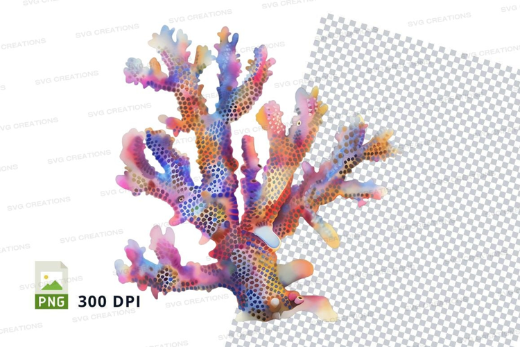 Colorful coral reef