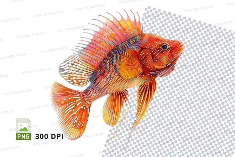 Vibrant lionfish clipart