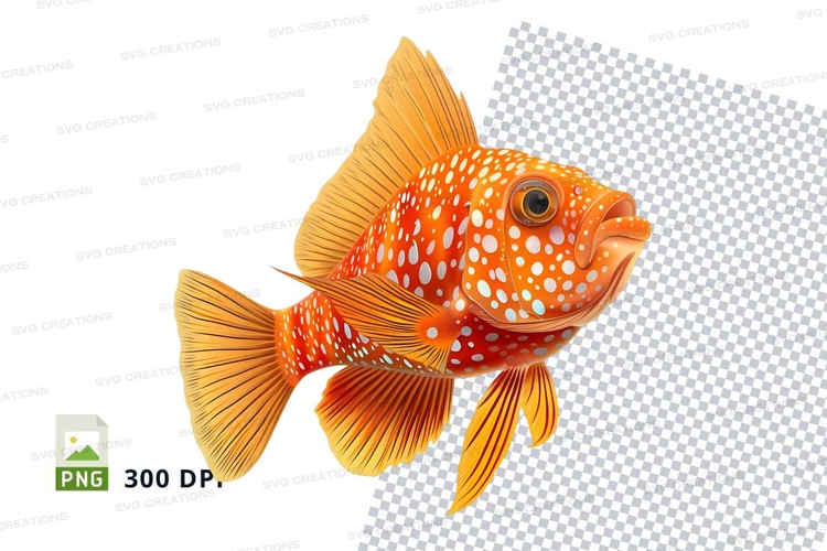 Vibrant orange fish