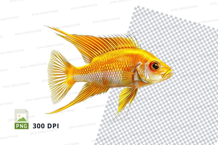 Vibrant yellow fish