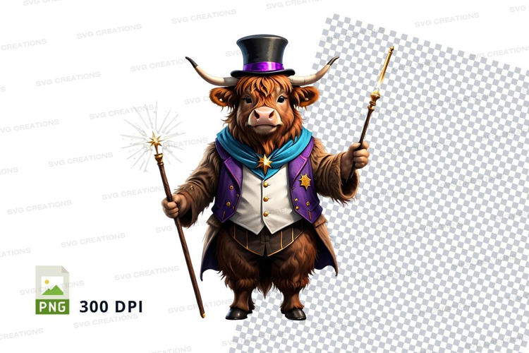 Magical highland cow
