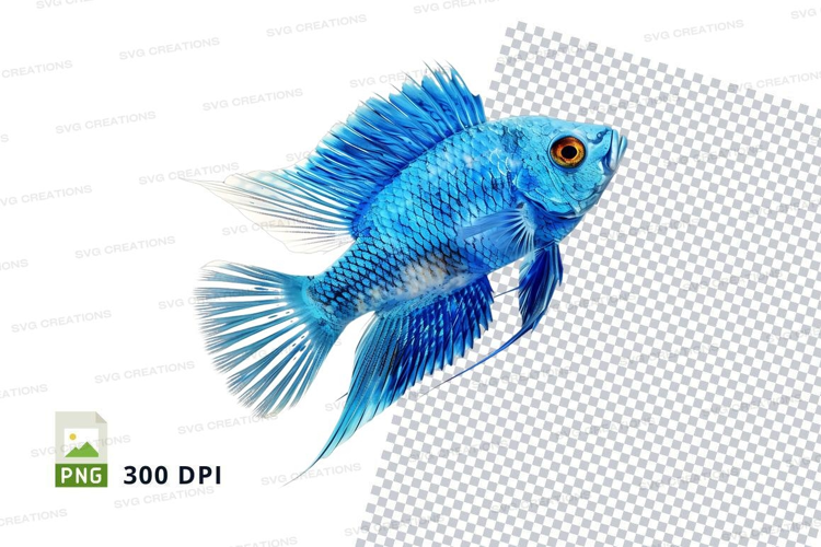 Blue betta fish