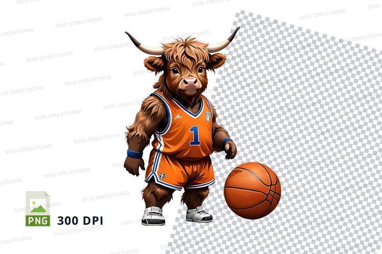 Basketball playing bull