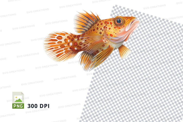 Red Fish Clipart Image 4